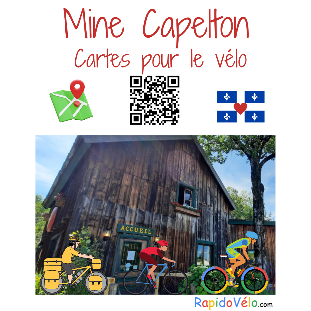 🚲 - Mine Capelton - Carte de Vélo - Piste Cyclable - 🚲