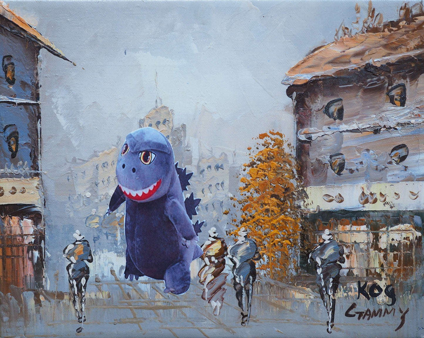 Godzilla In Europe Toile