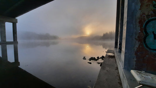 Trouve La Chaise Le Soleil Et Brume De Sherbrooke 23 Juillet 2021 (Vue Spne) Rivière Magog Sous