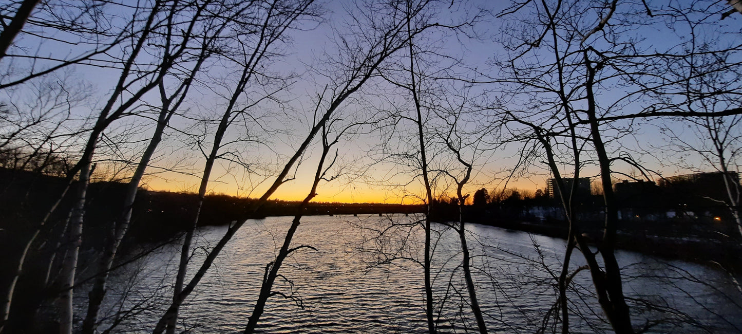 Le Crépuscule Du 2021-12-03 Rivière Magog À Sherbrooke (Vue 2.3)