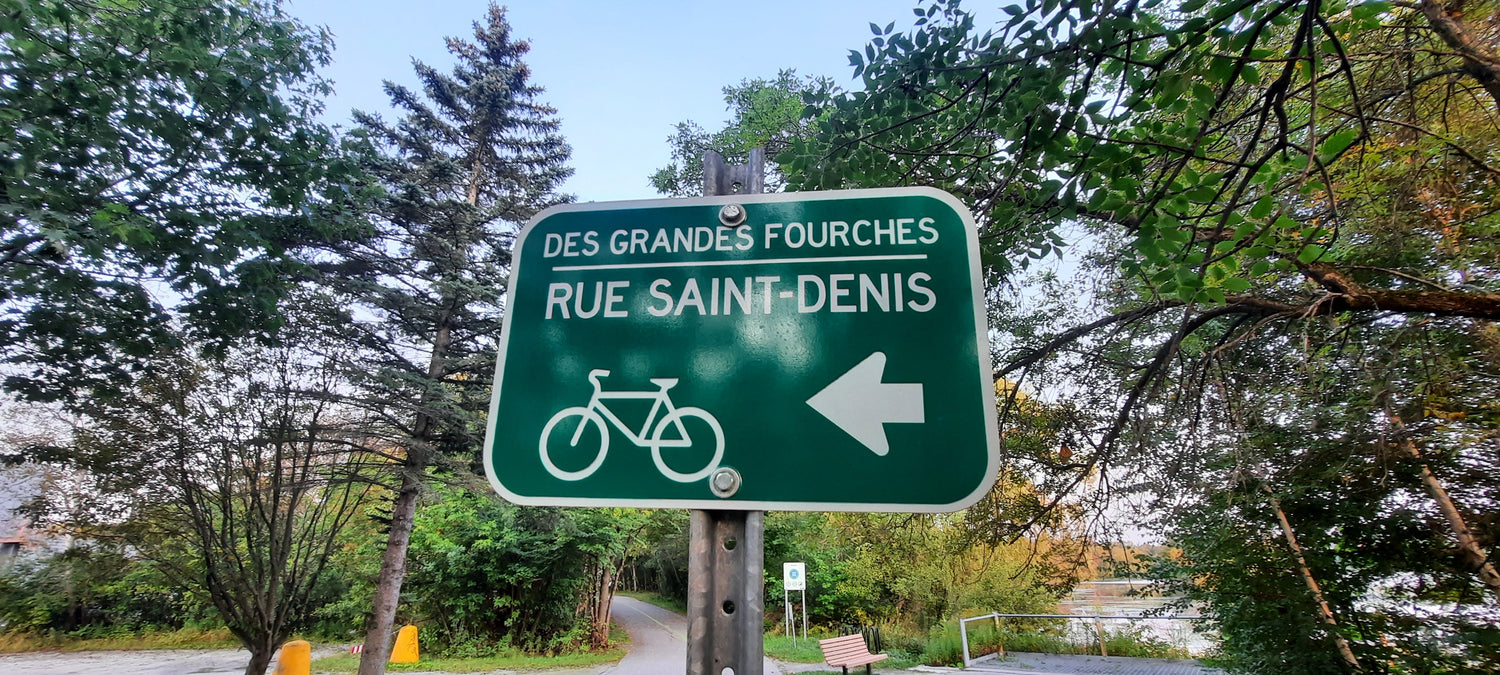 Piste Cyclable Des Grandes-Fourches À Sherbrooke (Vue T2) Cliquez Pour Voir Les 3 Photos.