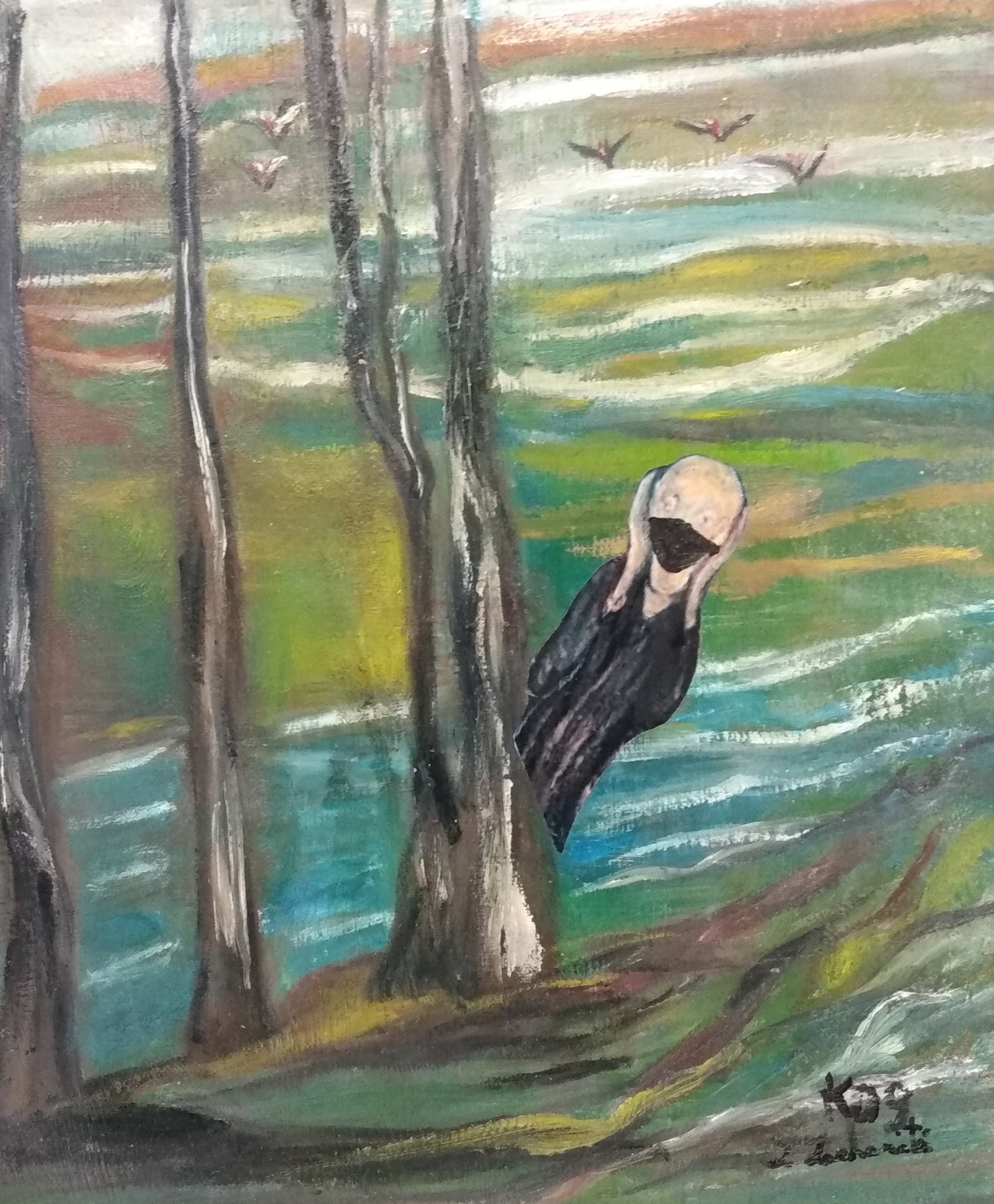 Le Cri Du Covid (Munch) Toile