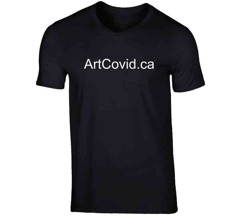 Artcovid.ca T Shirt V-Neck / Black Small T-Shirt