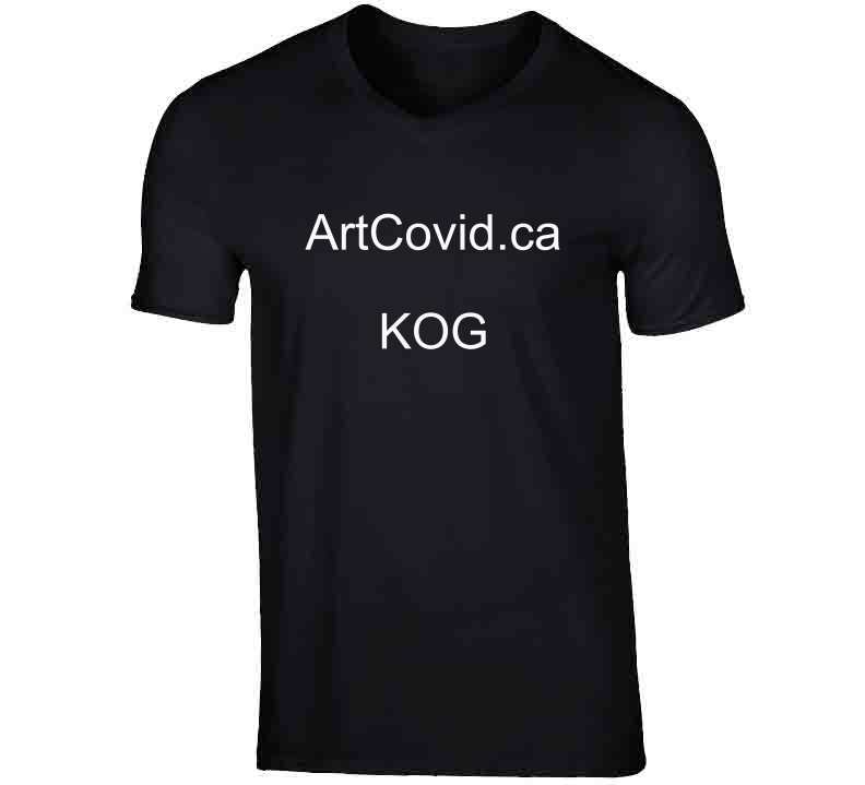 Artcovid Kog T Shirt V-Neck / Black Small T-Shirt